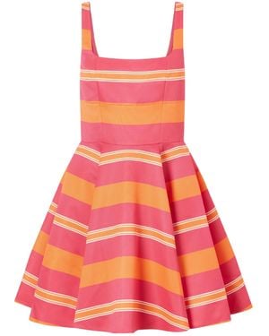Emilia Wickstead Waistcinched Flaredhem Dress - Pink