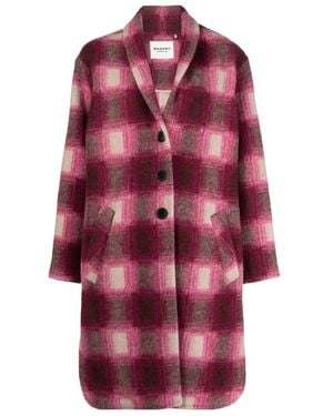 Isabel Marant Gabriel Single-Breasted Coat - Red
