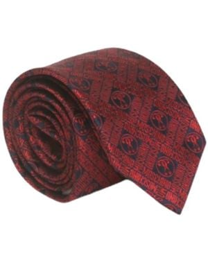 Moschino Patterned Tie - Red