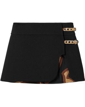 PUCCI Wool Mini Skirt - Black
