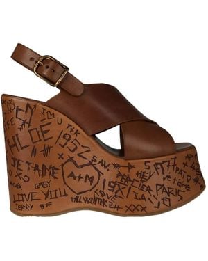 Chloé Maxime Wedges - Brown