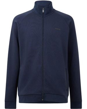 BOSS Zip Sweat Jacket - Blue