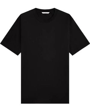 AURALEE Luster Plaiting T-Shirt - Black
