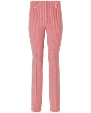High Sport Striped Straight-Leg Trousers - Pink
