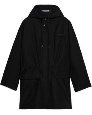 Jacquemus La Parka Marrone Hooded Parka - Black