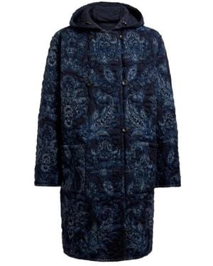 Etro Reversible Padded Coat - Blue
