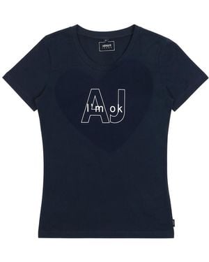 Armani Jeans Printed T-Shirt - Blue