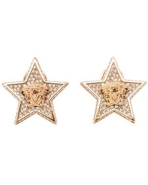 Versace Embellished Star Earrings - Multicolour