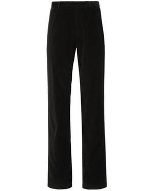 Armani Collezioni Straight Casual Trousers - Black