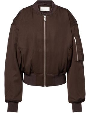 Entire studios Wool Bomber Jacket - Brown