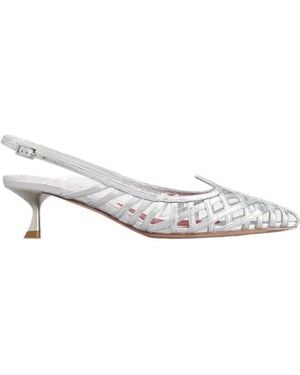 Roger Vivier Multistrap Slingback Pumps - White