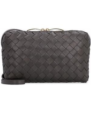 Bottega Veneta Intrecciato Nappa Small Cross-Body Bag - Black