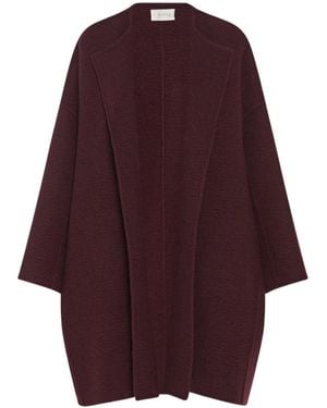 The Row Verlain Long-Sleeved Coat - Purple
