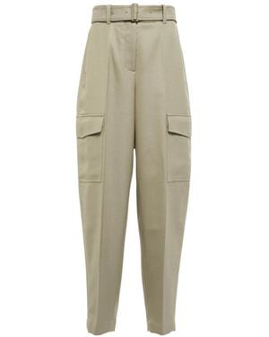 JOSEPH Devonport Belt Loop Track Trousers - Natural