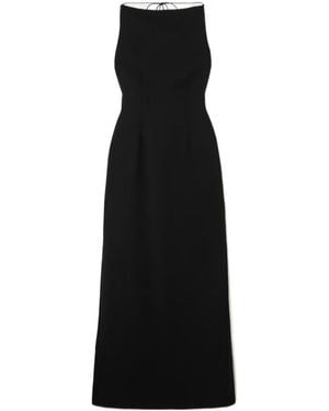 16Arlington Backless Crepe Dress - Black