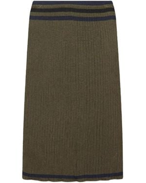 Prada Elastic Waist Skirt - Green