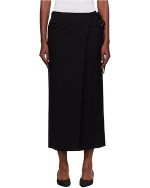 DUNST Maxi Wrap Skirt - Black