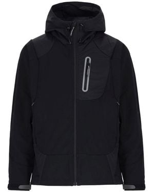 and wander Hooded Performance Jacket - Blue