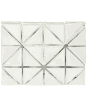 Issey Miyake Diamond Gloss Card Case Wallet - White