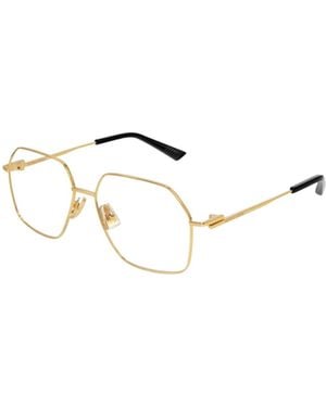 Bottega Veneta Eyewear Hexagonal Frame Glasses - White