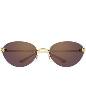 Cartier Cat Eye Frame Sunglasses - Multicolour