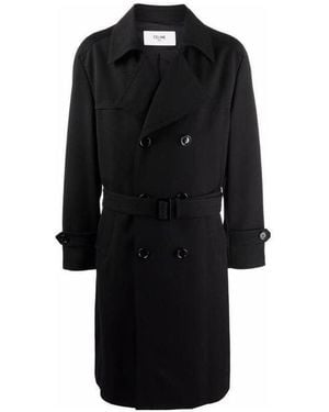 Celine Oversized Trench Coat - Black