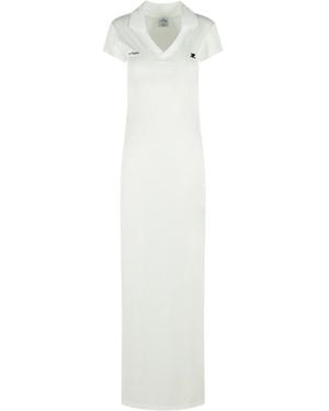 Courreges Courrèges V-Neck Dress - White