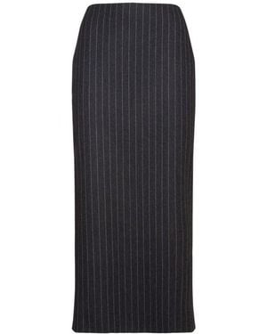Versace Striped Skirt - Black