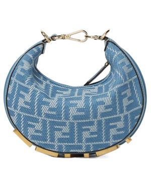 Fendi Graphy Mini Tote Bag - Blue
