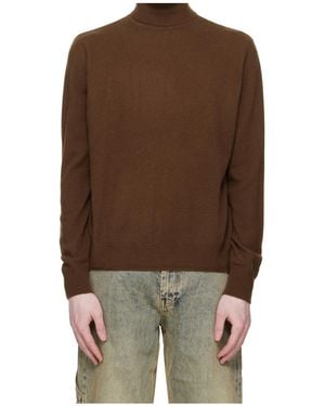 Entire studios Long Sleeve Turtleneck Jumper - Brown
