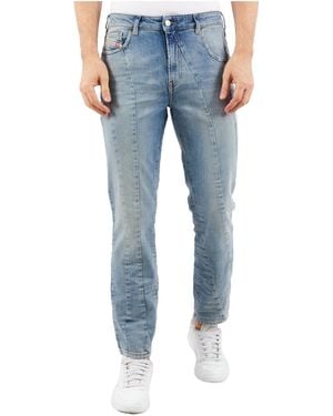 DIESEL D-Joy Straight-Leg Jeans - Blue