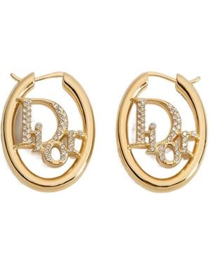 Dior Oblique Earrings - Metallic