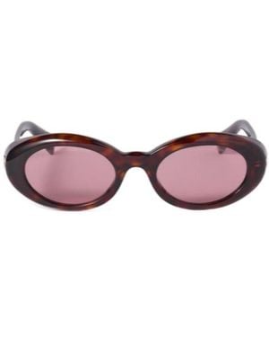 Miu Miu Eyewear Oval-Frame Sunglasses - Pink