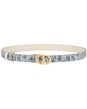 Dior 30Montaigne Reversible Belt - White