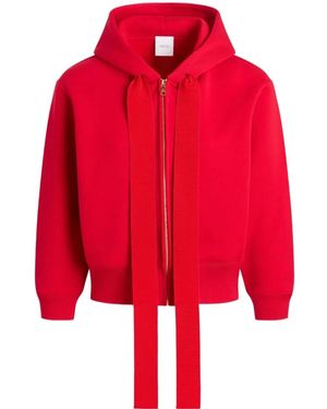 Patou Logo-Embroidered Zip-Up Hoodie