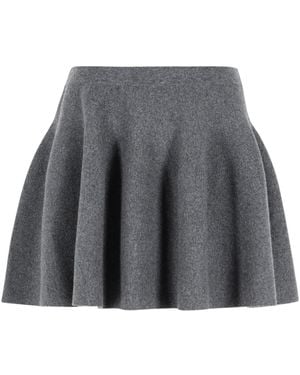 Lisa Yang 'Wren' Cashmere Miniskirt - Grey