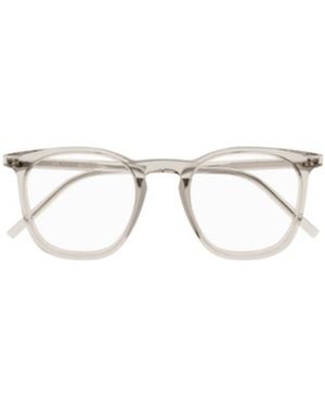 Saint Laurent Eyewear Round Frame Glasses - White