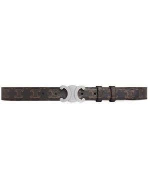 Celine Triomphe Belt 25Mm - White
