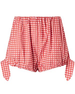 Posse Plaid Shorts - Red