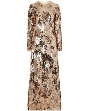 Rabanne Sequin Maxi Dress - Natural