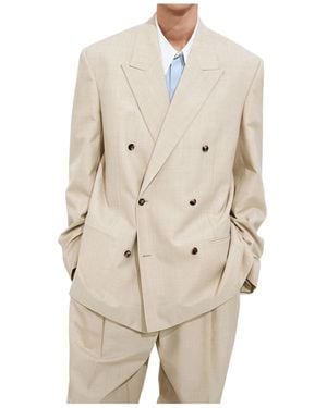 Bottega Veneta Wool And Cotton Jacket - Natural