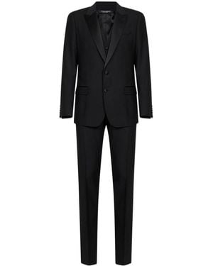 Dolce & Gabbana Long-Sleeved Suit - Black