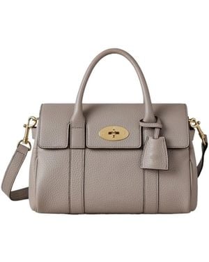 Mulberry Bayswater Foldover Top Small Tote Bag - Grey