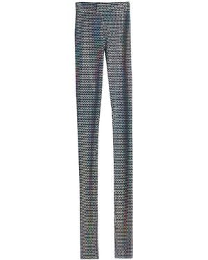 Dolce & Gabbana Two-Tone Knitted Leggings - Blue