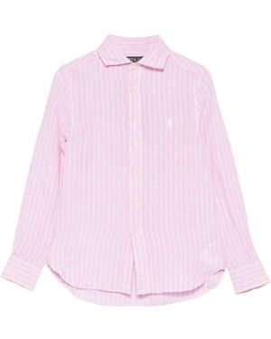 Ralph Lauren ポロ ラルフローレン キッズ ストライプシャツ - Pink
