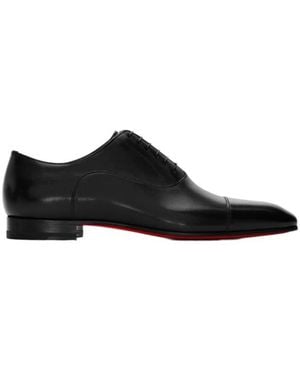 Christian Louboutin Lace-Up Business Formal Shoes - Black