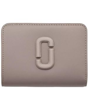Marc Jacobs The Covered J Marc Bi-Fold Mini Wallet - Grey