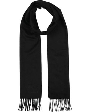 Max Mara Solid-Color Cashmere Scarf - Black