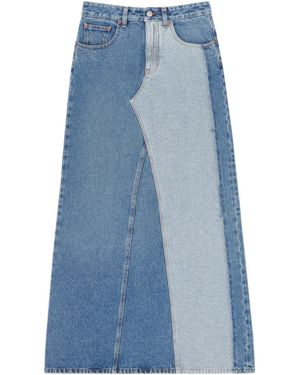 MM6 by Maison Margiela Denim Maxi Skirt - Blue