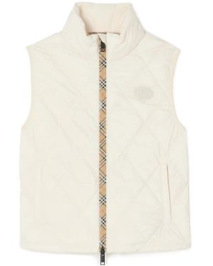 Burberry Packable Quilted Nylon Cheswick Gilet - White